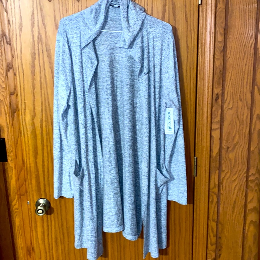 New Eskimo Joe’s Cardigan Gray Sweater 2XL ~ Very Very Soft!~ Womens